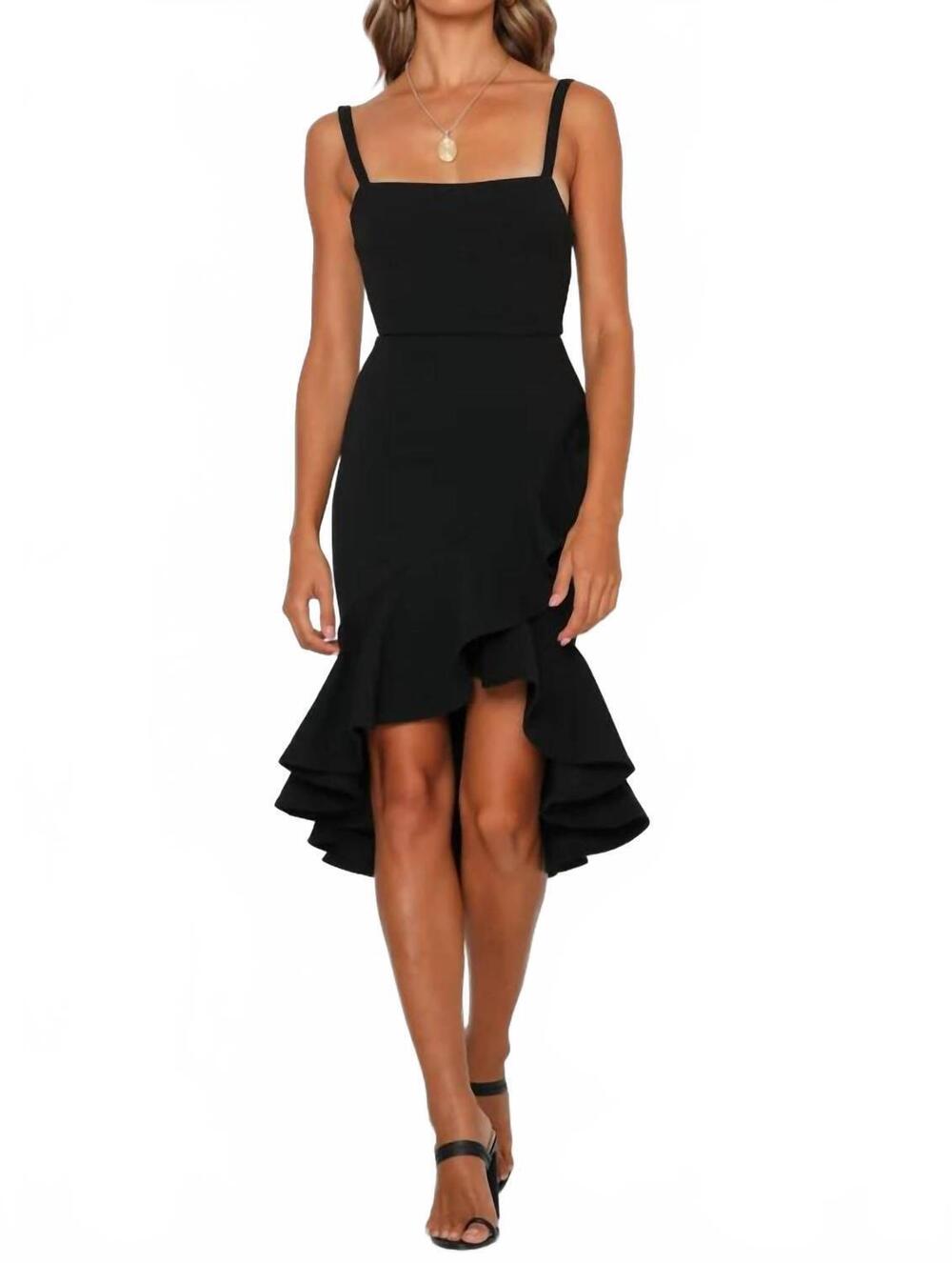 NEW LENA all that class midi dress in black